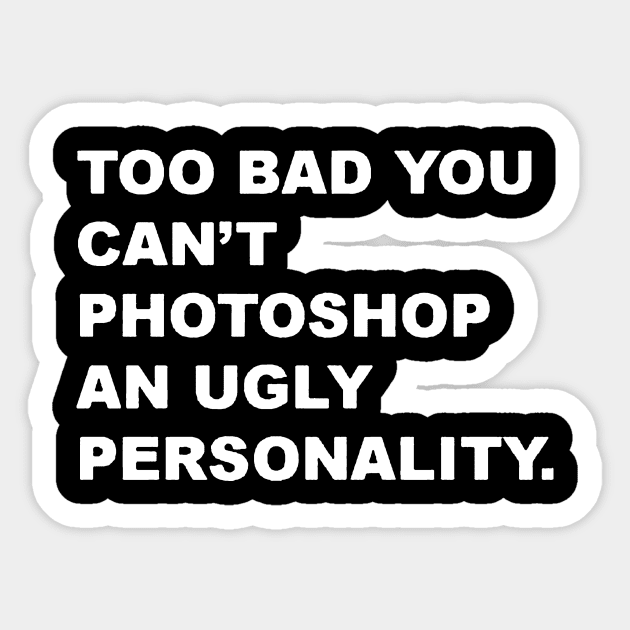 ugly personality Sticker by JanicBos